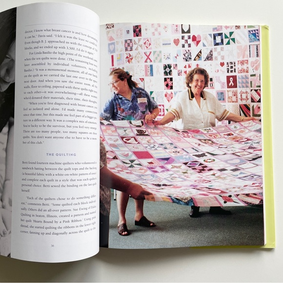 Threaded Together: The Pink Ribbon Quilt Project Hardcover Book 2008 - Picture 9 of 16